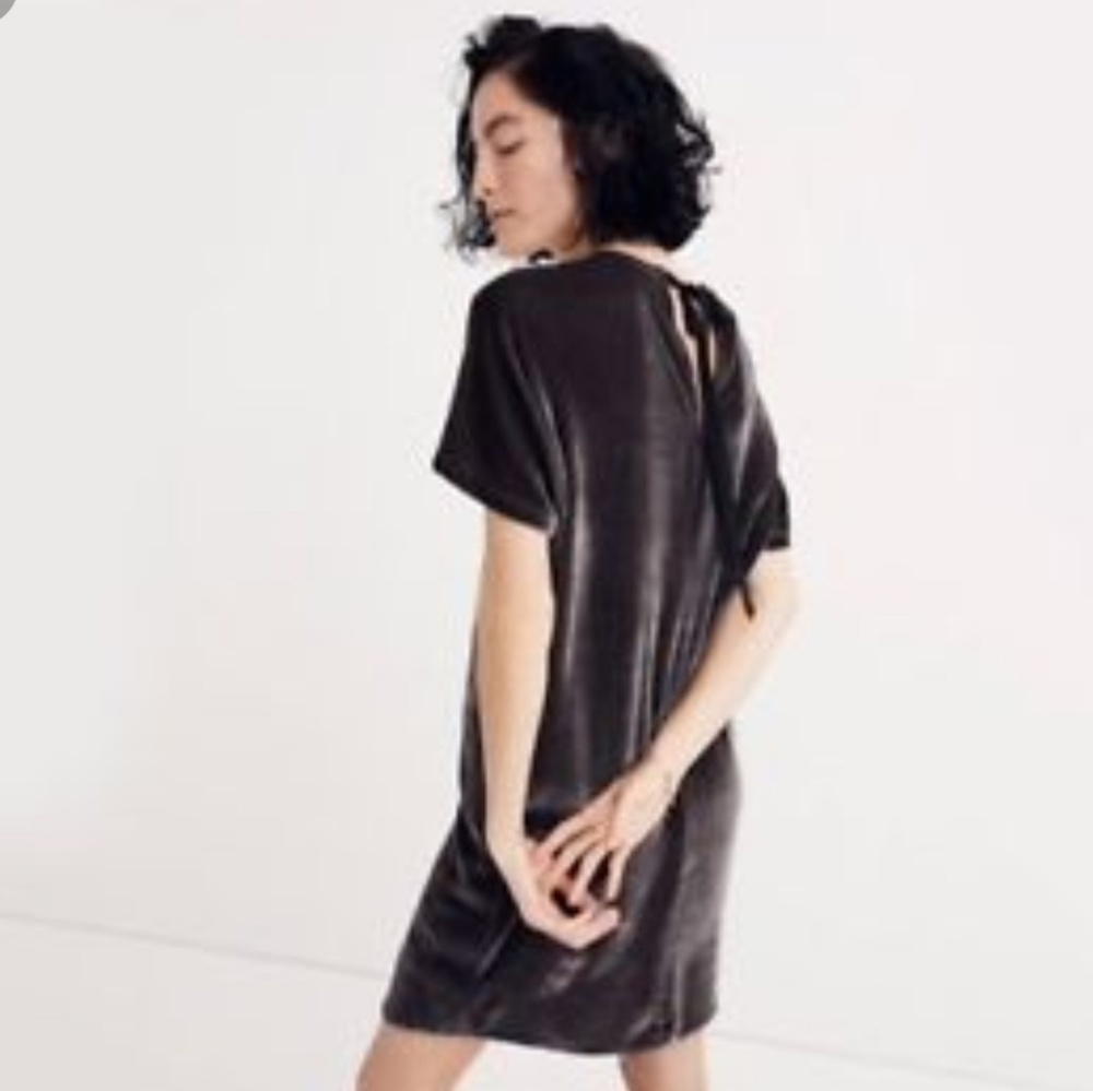 Madewell Velvet Tieback Dress